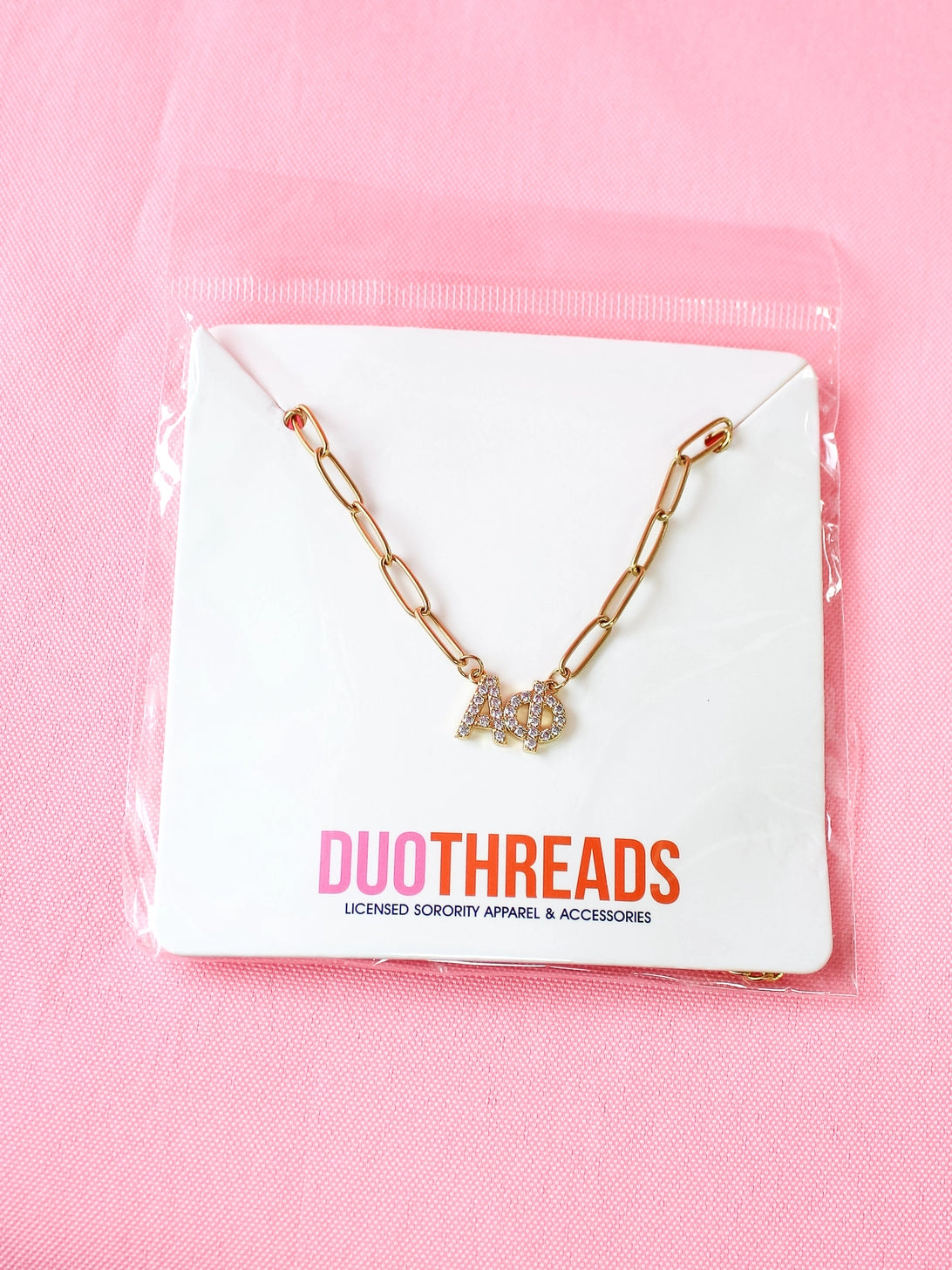 Alpha Phi Chain Letters Necklace