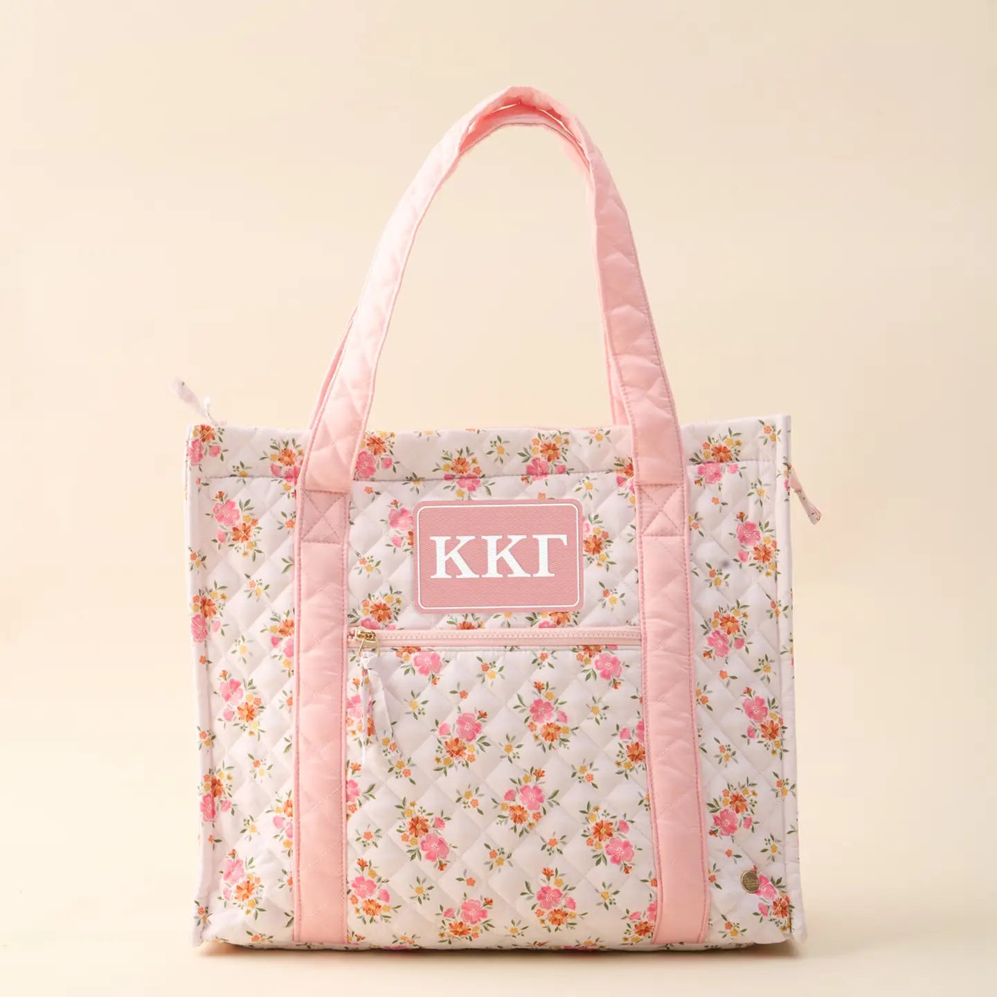 Kappa Kappa Gamma Floral Tote Bag