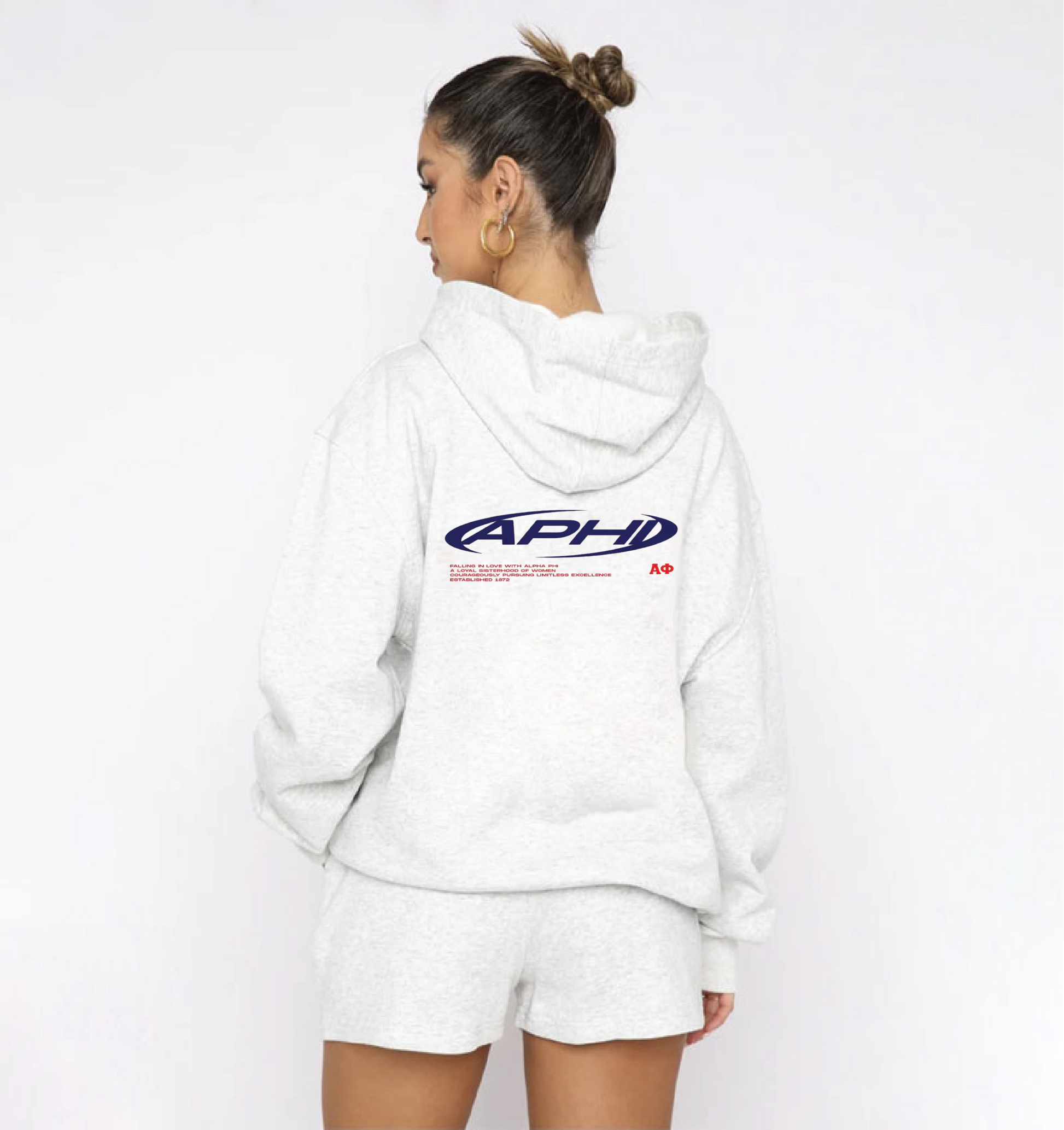 Heather Grey Alpha Phi Sweat Set