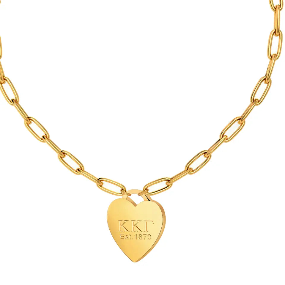 Kappa Kappa Gamma Heart Tag Beaded Bracelet