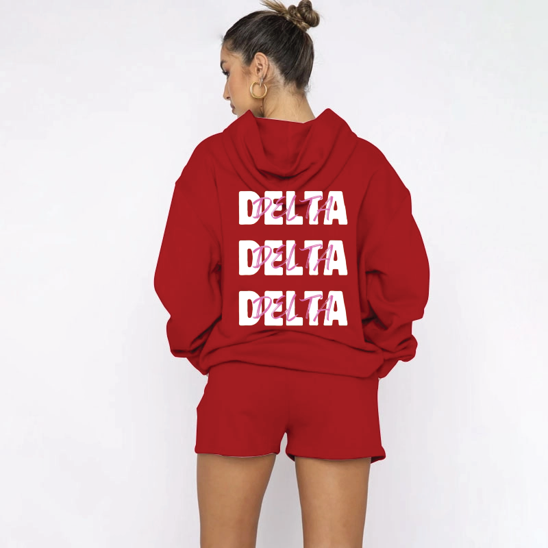 Delta Delta Delta Red Sweat Set
