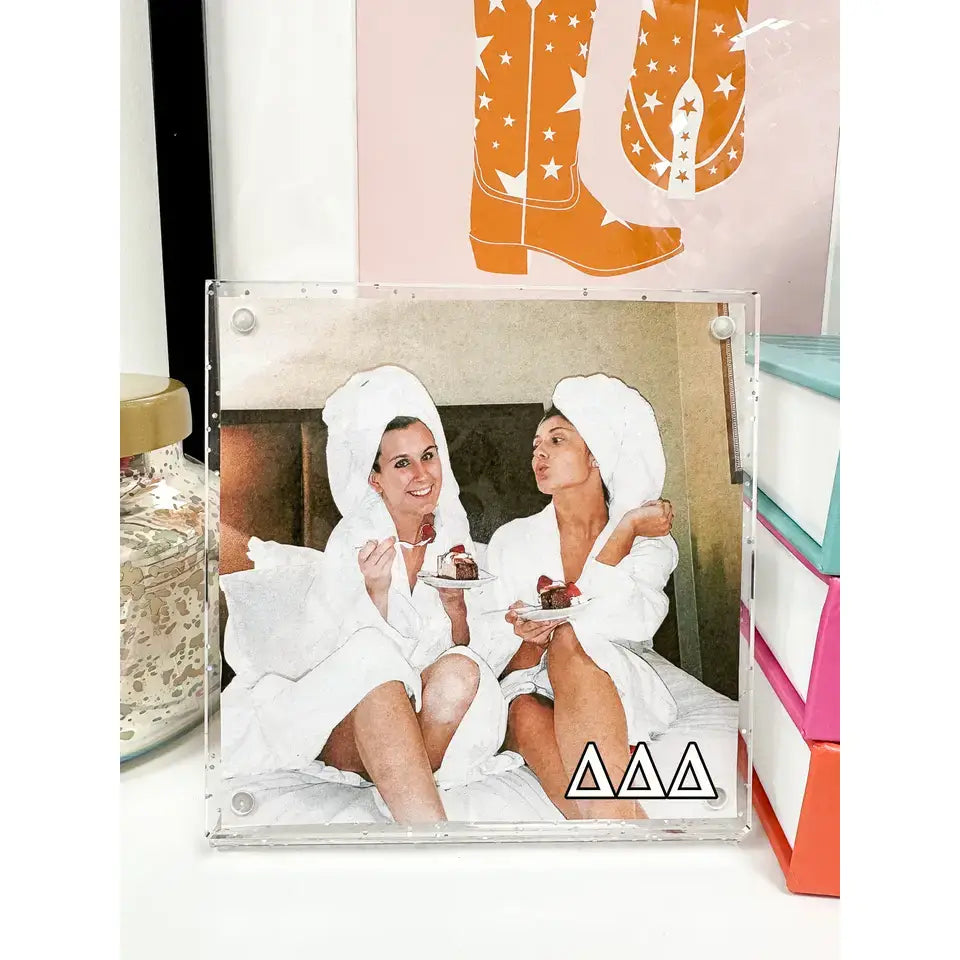 Delta Delta Delta Insta Glitter Sorority Picture Frame
